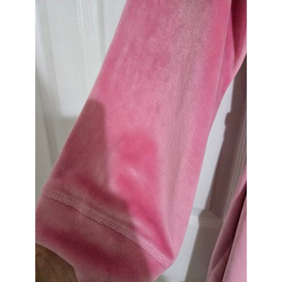 Juicy couture l/xl women's pink fleece robe - Picture 4 of 11